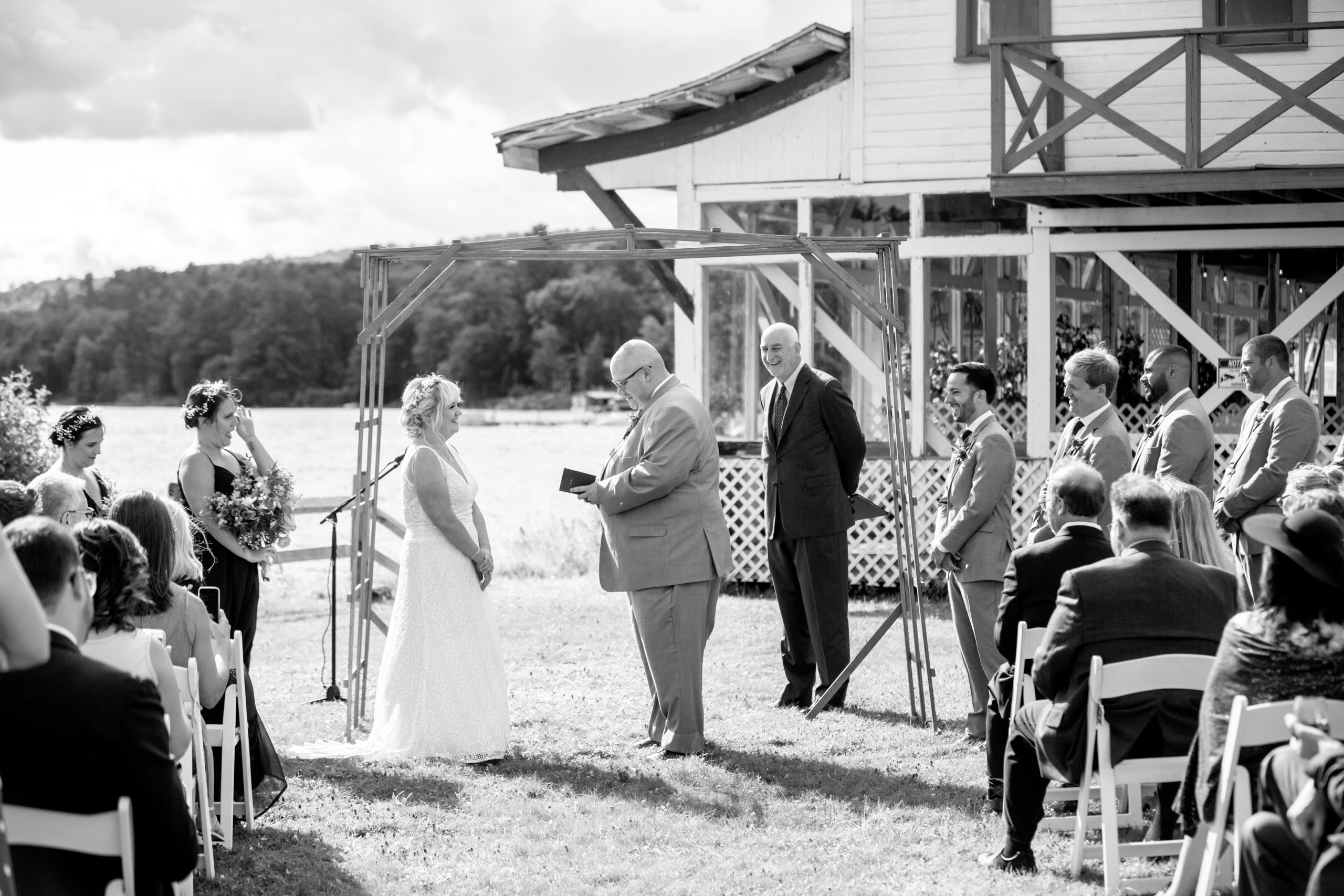 Caroga Lake, NY. Adirondack Wedding Photography by Empire West Photo.